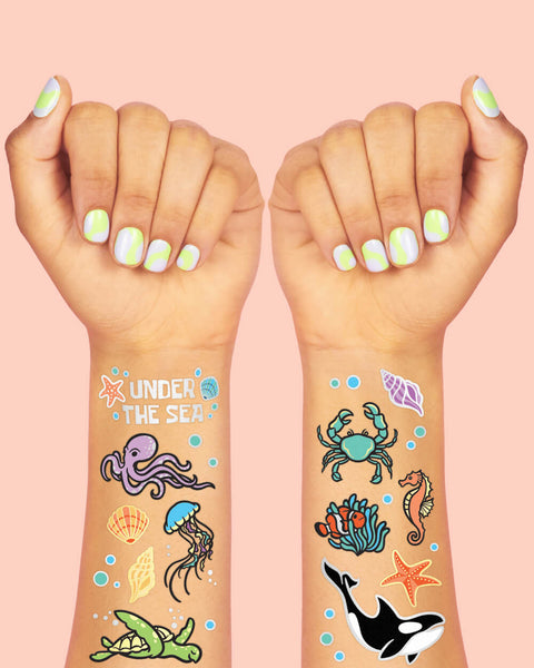 Under The Sea Tats - 50 foil temporary tattoos – Petit Fetti